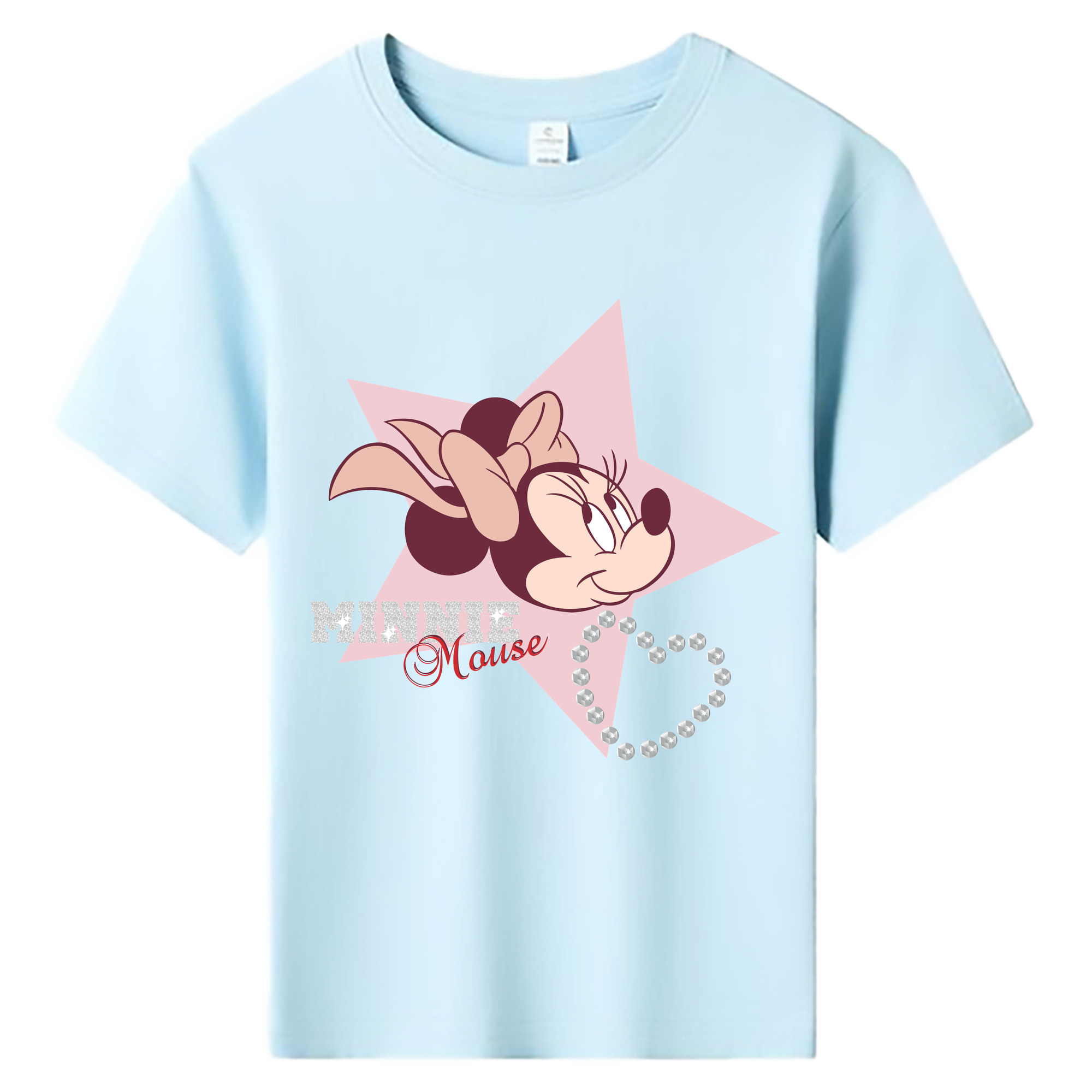 ミッキーマウス Mickey Mouse 綿100％キッズTシャツ（フロントプリント）